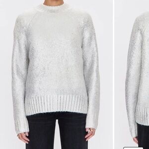 Pistola Ilana Shimmery Silver Crewneck Sweater